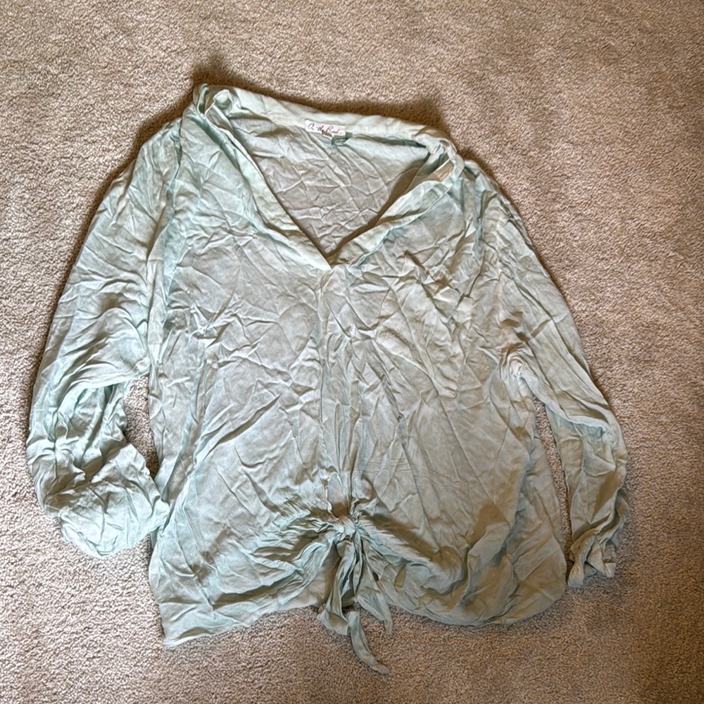 Light Green/Blue Women's Top